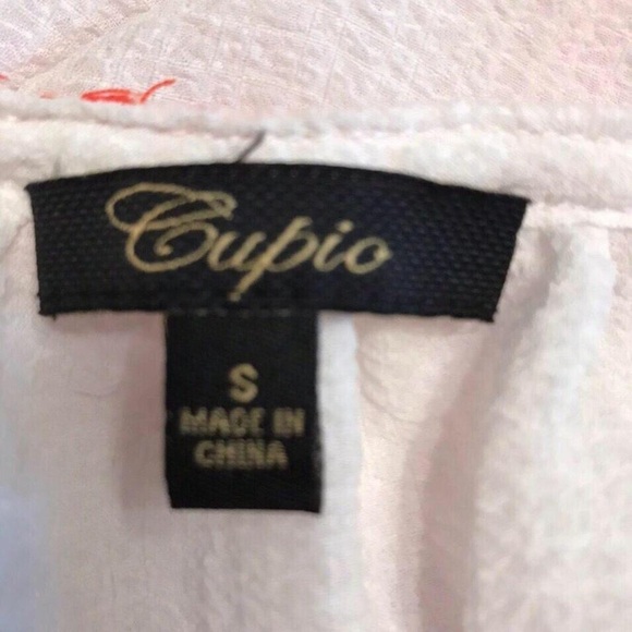 WOMENS SHEER FESTIVAL BLOUSE ROSAS PATTERN SUMMER VACATION - Picture 4 of 4